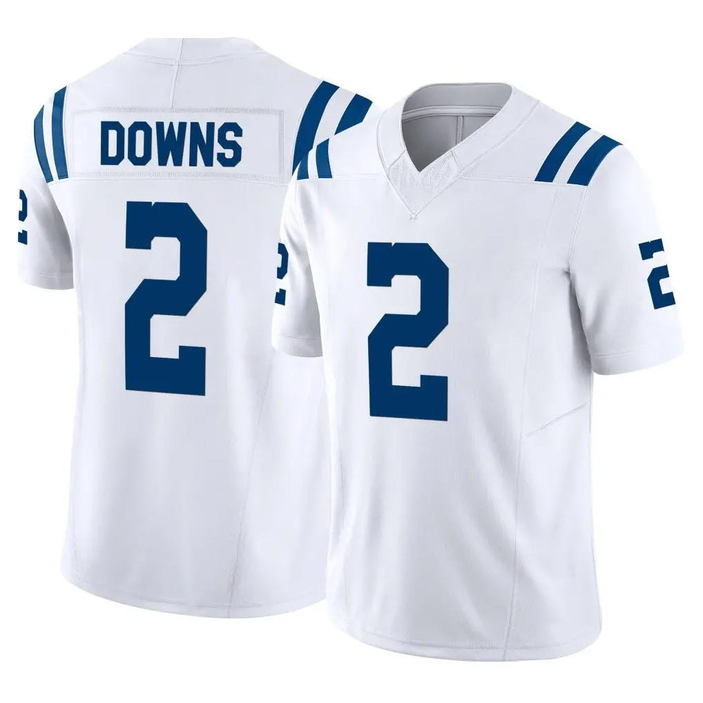 Jdoa IN.Colts #2 Josh Downs Player White Limited Vapor F.U.S.E. Home Game Stitched Jerseys