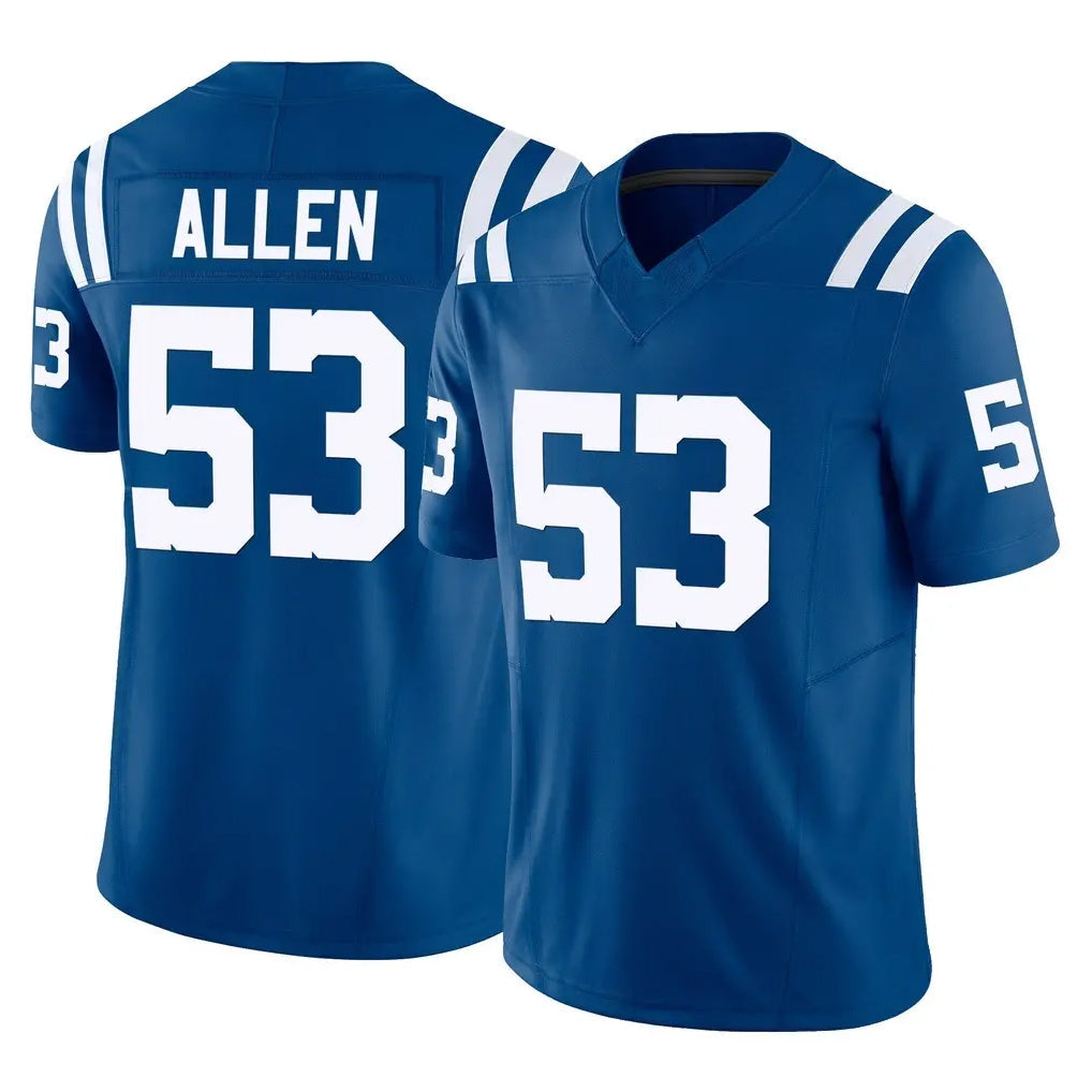 Jdoa IN.Colts #53 CJ Allen Player Royal Limited Vapor F.U.S.E. Home Game Stitched Jerseys