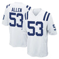Jdoa IN.Colts #53 CJ Allen Player White Home Game Stitched Jerseys