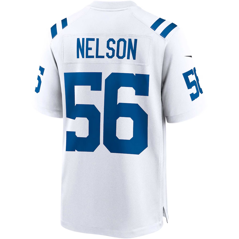 Jdoa IN.Colts #56 Quenton Nelson White Game Player Stitched Jerseys