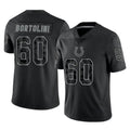 Jdoa IN.Colts #60 Tanor Bortolini Player Black Reflective Limited Game Stitched Jerseys