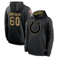 Jdoa IN.Colts #60 Tanor Bortolini Player Black Salute to Service Hoodies Limited Game Stitched Jerseys