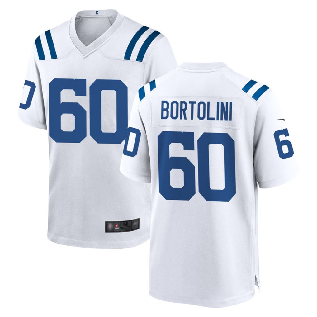 Jdoa IN.Colts #60 Tanor Bortolini Player White Home Game Stitched Jerseys