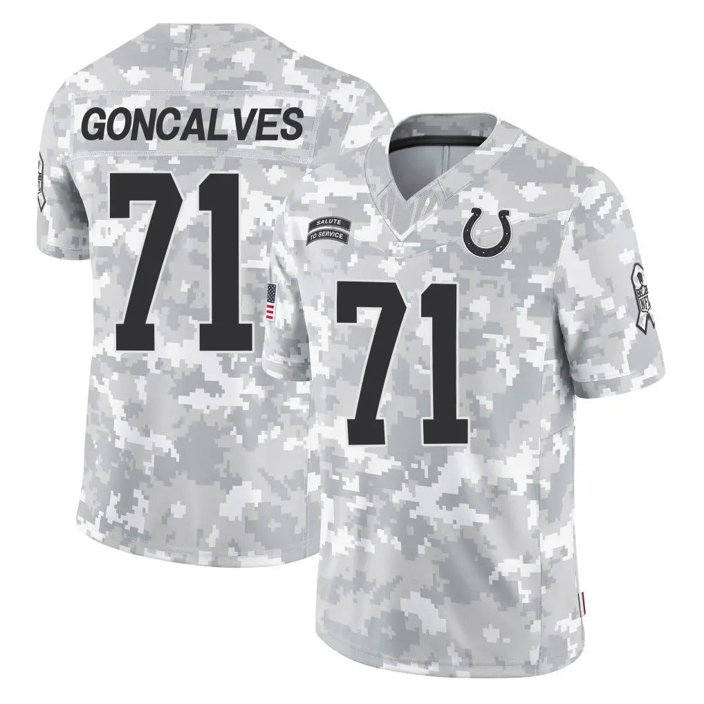 Jdoa IN.Colts #71 Matt Goncalves Player Arctic Camo Salute To Service Limited Game Stitched Jerseys