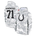 Jdoa IN.Colts #71 Matt Goncalves Player Arctic Camo Salute to Service Hoodies Limited Game Stitched Jerseys