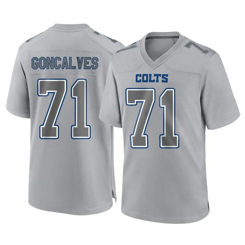 Jdoa IN.Colts #71 Matt Goncalves Player Gray Atmosphere Fashion Home Game Stitched Jerseys