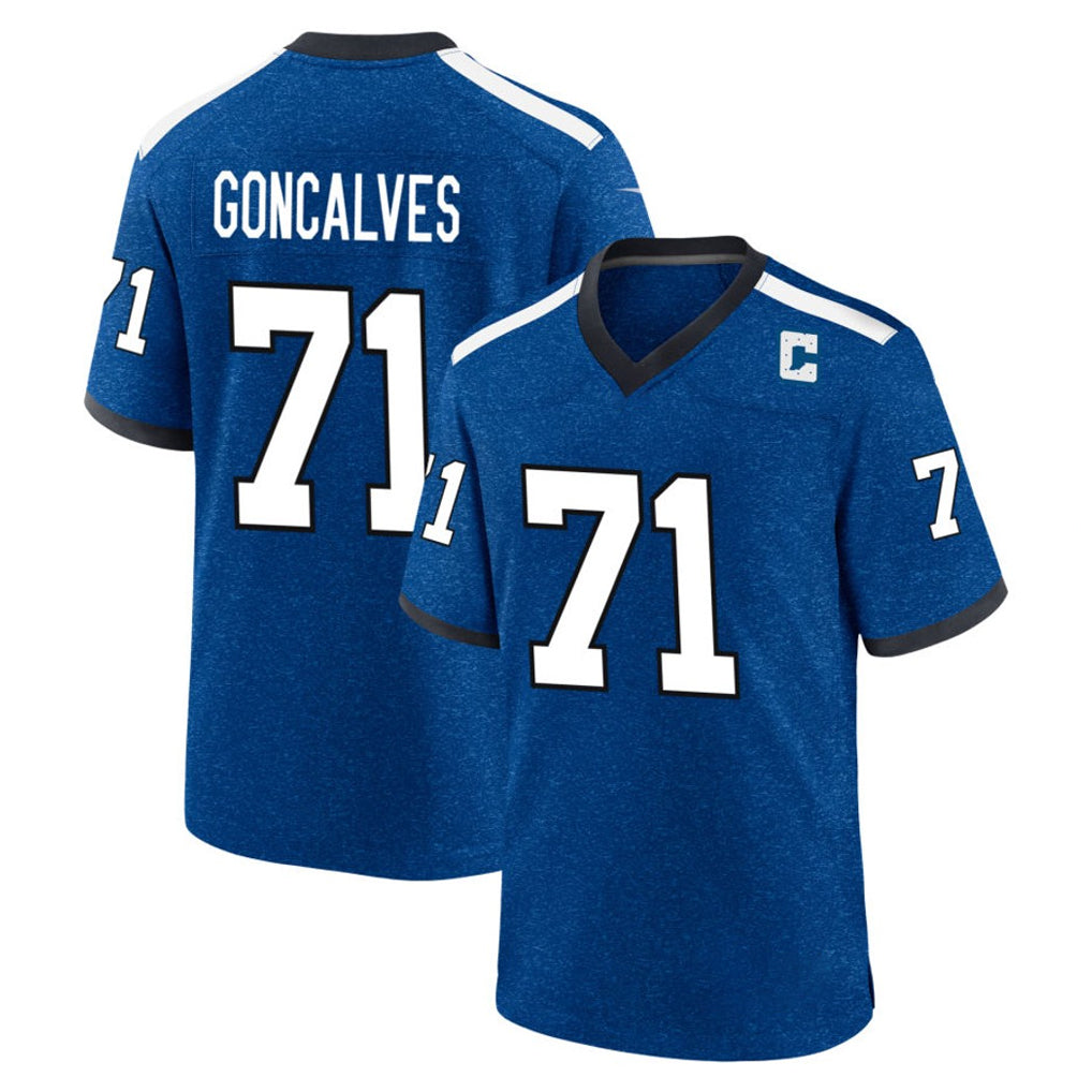 Jdoa IN.Colts #71 Matt Goncalves Player Royal Alternate Indiana Nights Home Game Stitched Jerseys