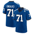 Jdoa IN.Colts #71 Matt Goncalves Player Royal Alternate Indiana Nights Home Game Stitched Jerseys