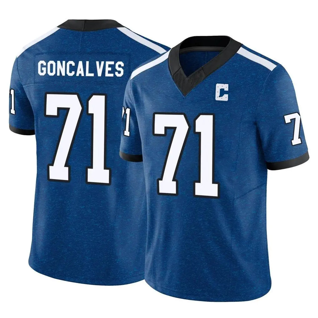 Jdoa IN.Colts #71 Matt Goncalves Player Royal Limited Indiana Nights Alternate Vapor F.U.S.E. Home Game Stitched Jerseys