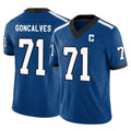 Jdoa IN.Colts #71 Matt Goncalves Player Royal Limited Indiana Nights Alternate Vapor F.U.S.E. Home Game Stitched Jerseys