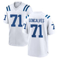 Jdoa IN.Colts #71 Matt Goncalves Player White Home Game Stitched Jerseys