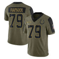 Jdoa IN.Colts #79 Bernhard Raimann Player Olive Salute To Service Limited Game Stitched Jerseys