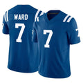 Jdoa IN.Colts #7 Charvarius Ward Sr. Player Royal Limited Vapor F.U.S.E. Home Game Stitched Jerseys