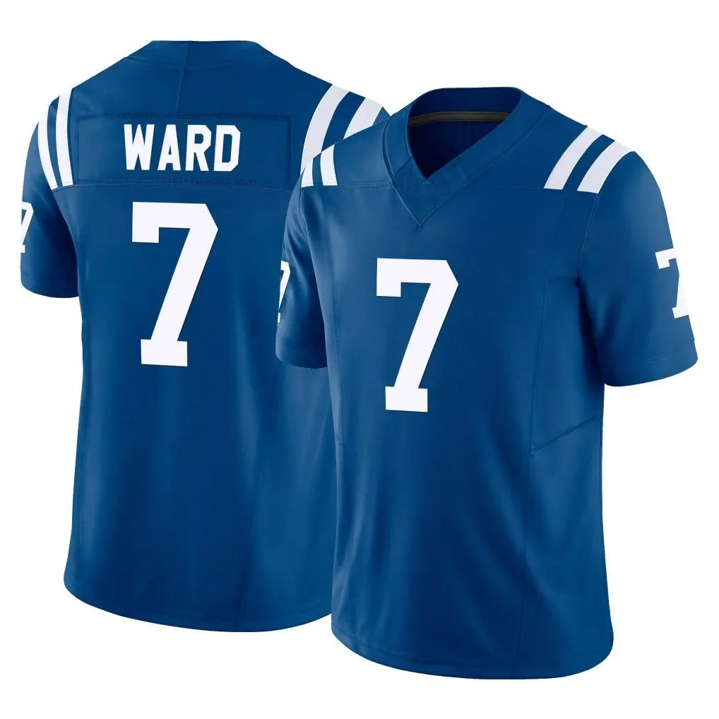 Jdoa IN.Colts #7 Charvarius Ward Sr. Player Royal Limited Vapor F.U.S.E. Home Game Stitched Jerseys