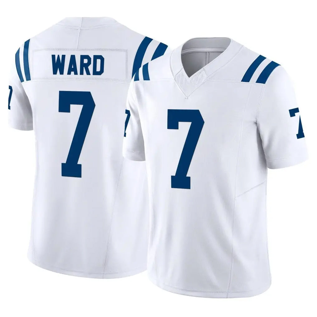 Jdoa IN.Colts #7 Charvarius Ward Sr. Player White Limited Vapor F.U.S.E. Home Game Stitched Jerseys