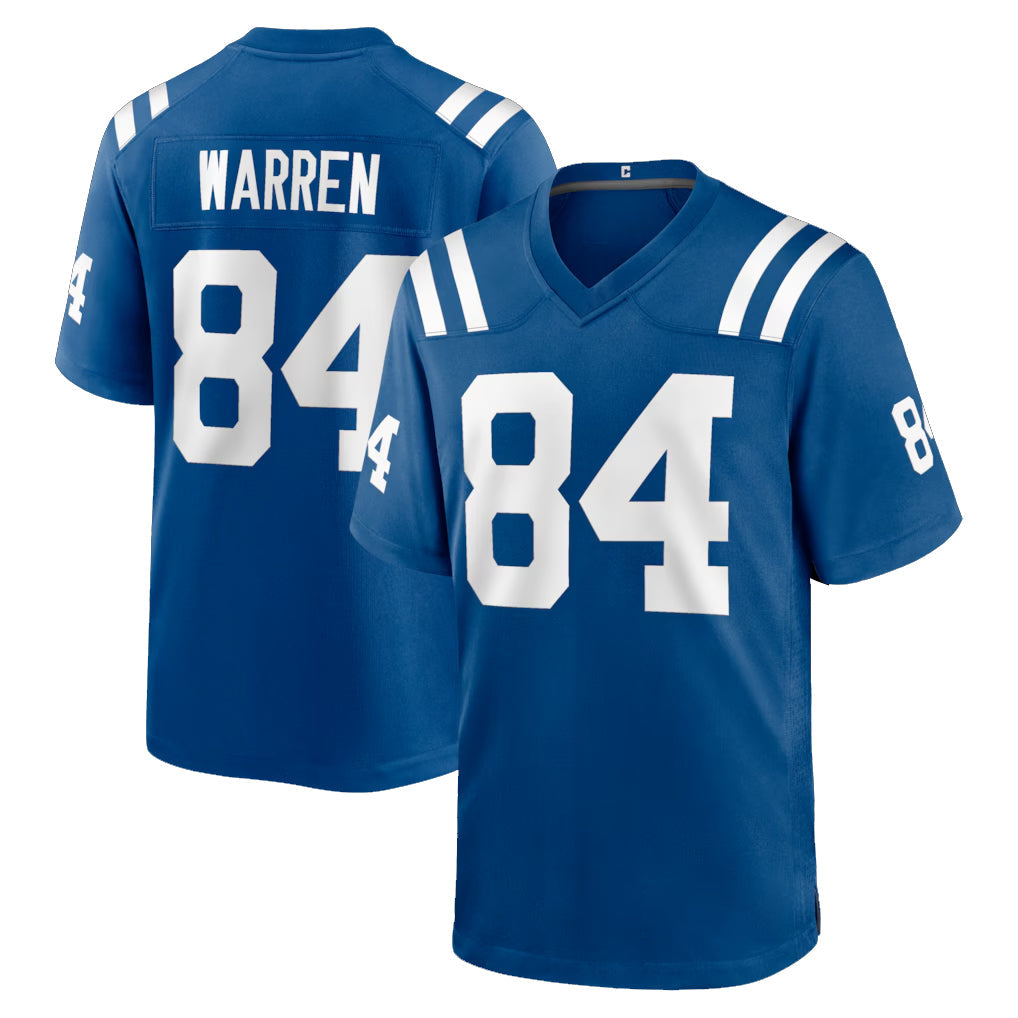 Jdoa IN.Colts #84 Tyler Warren Player Royal Home Game Stitched Jerseys