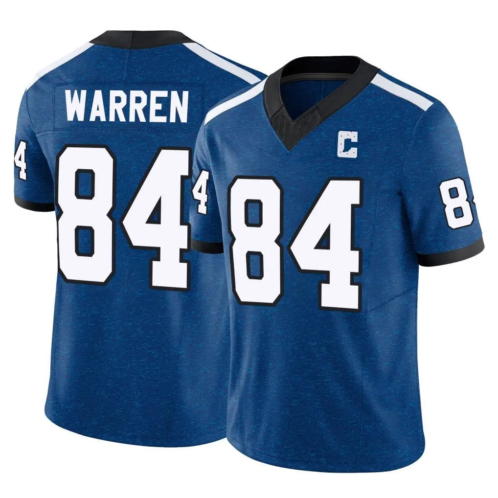 Jdoa IN.Colts #84 Tyler Warren Player Royal Limited Indiana Nights Alternate Vapor F.U.S.E. Home Game Stitched Jerseys