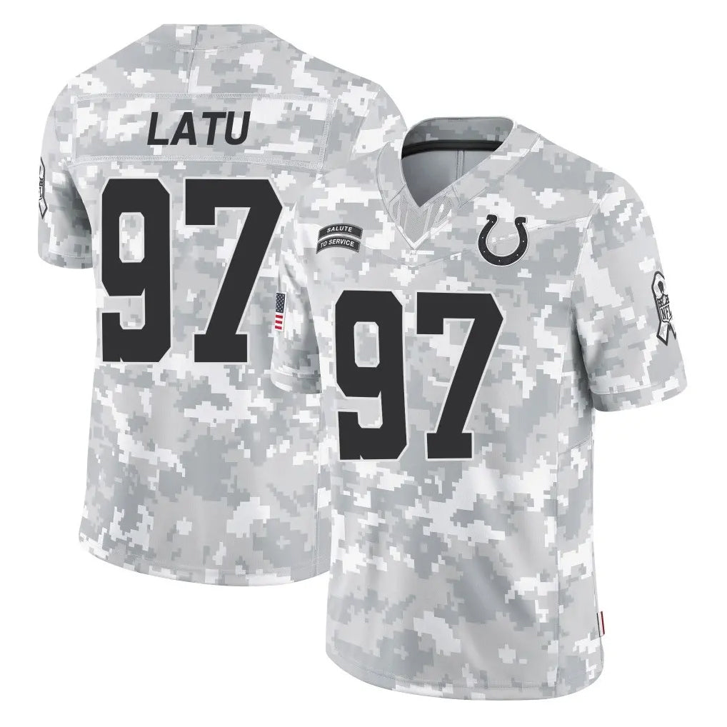 Jdoa IN.Colts #97 Laiatu Latu Player Arctic Camo Salute To Service Limited Game Stitched Jerseys