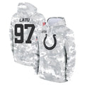 Jdoa IN.Colts #97 Laiatu Latu Player Arctic Camo Salute to Service Hoodies Limited Game Stitched Jerseys