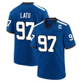 Jdoa IN.Colts #97 Laiatu Latu Player Royal Alternate Indiana Nights Home Game Stitched Jerseys