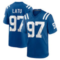 Jdoa IN.Colts #97 Laiatu Latu Player Royal Home Game Stitched Jerseys