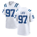 Jdoa IN.Colts #97 Laiatu Latu Player White Home Game Stitched Jerseys