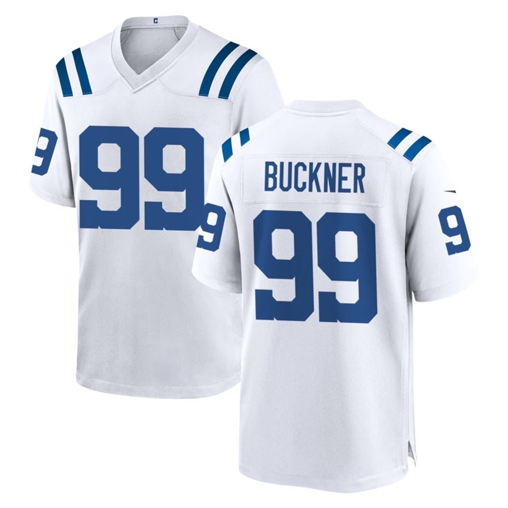 Jdoa IN.Colts #99 DeForest Buckner Player White Home Game Stitched Jerseys