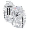 Jdoa J.Jaguars #11 Parker Washington Player Arctic Camo Salute to Service Hoodies Limited Game Stitched Jerseys