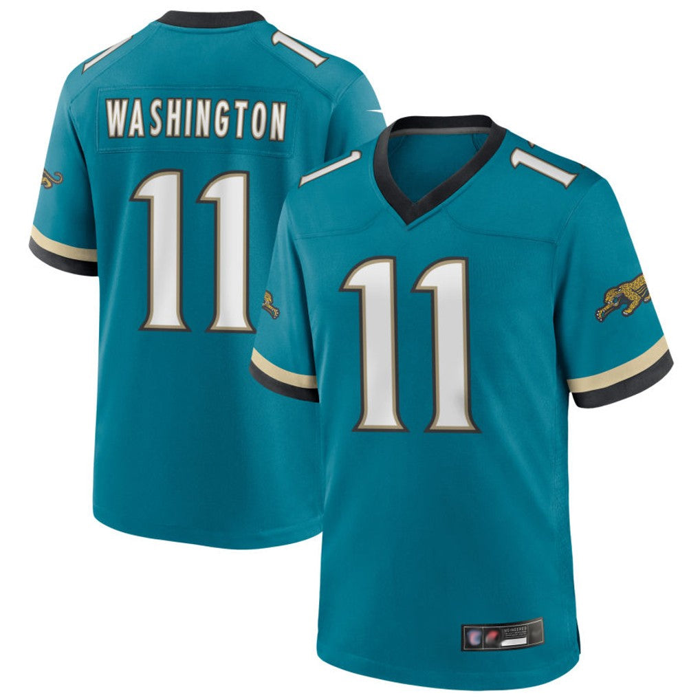 Jdoa J.Jaguars #11 Parker Washington Player Legend Teal Game Stitched Jerseys
