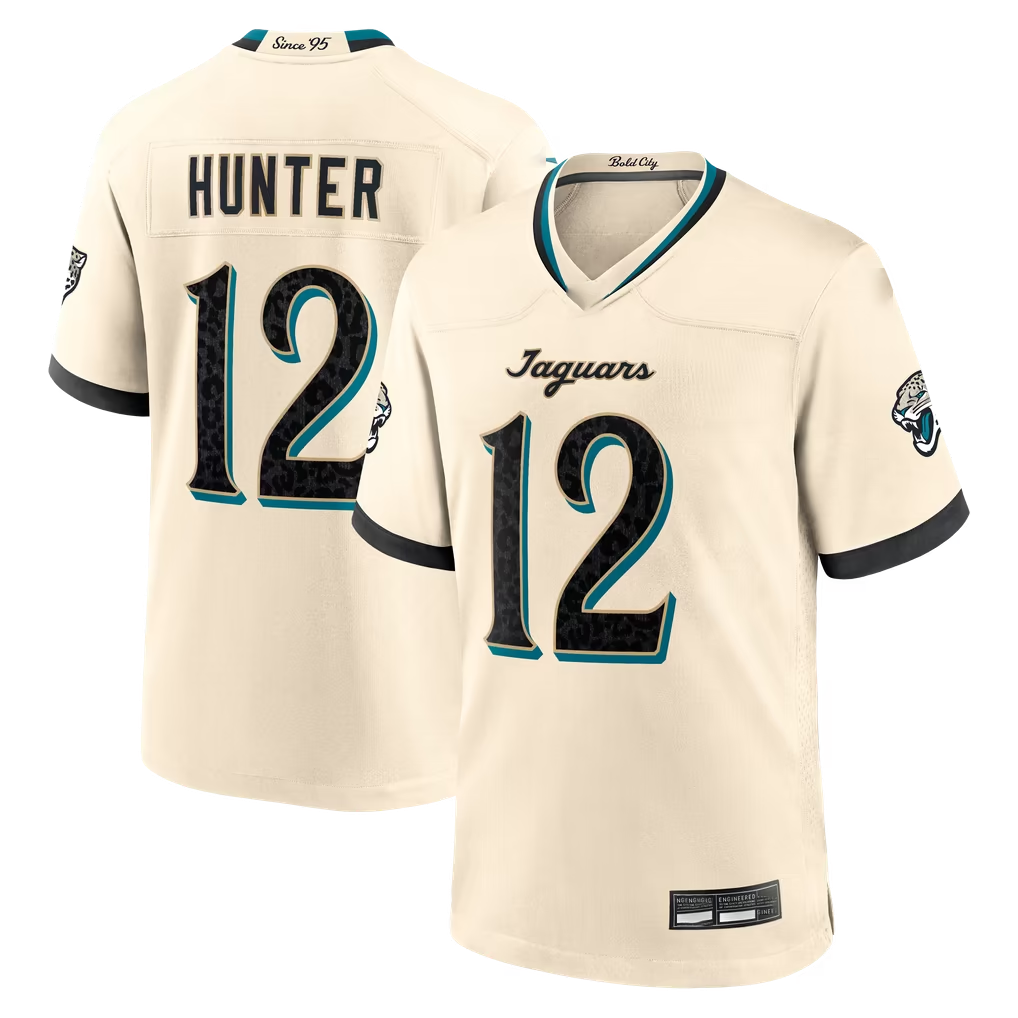 Jdoa J.Jaguars #12 Travis Hunter Natural 2026 Rivalries Collection Game Stitched Jerseys
