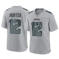 Jdoa J.Jaguars #12 Travis Hunter Player Gray Atmosphere Fashion Home Game Stitched Jerseys