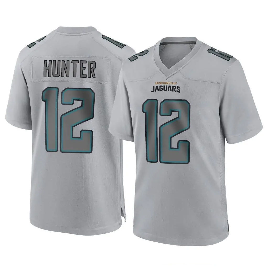 Jdoa J.Jaguars #12 Travis Hunter Player Gray Atmosphere Fashion Home Game Stitched Jerseys