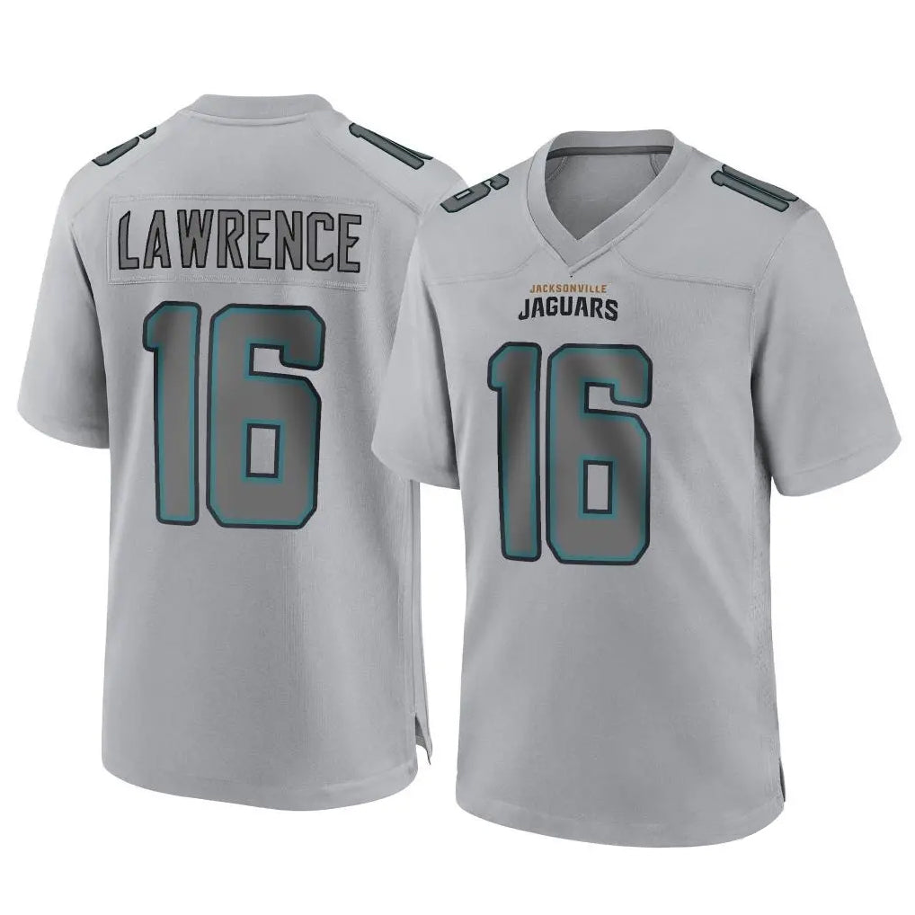 Jdoa J.Jaguars #16 Trevor Lawrence Player Gray Atmosphere Fashion Home Game Stitched Jerseys