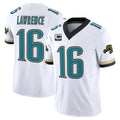 Jdoa J.Jaguars #16 Trevor Lawrence Player White Prowler Throwback Vapor F.U.S.E. Limited Home Game Stitched Jerseys