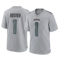 Jdoa J.Jaguars #1 Montaric Brown Player Gray Atmosphere Fashion Home Game Stitched Jerseys