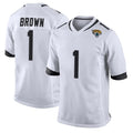 Jdoa J.Jaguars #1 Montaric Brown Player White Home Game Stitched Jerseys