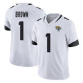 Jdoa J.Jaguars #1 Montaric Brown Player White Vapor F.U.S.E. Limited Home Game Stitched Jerseys