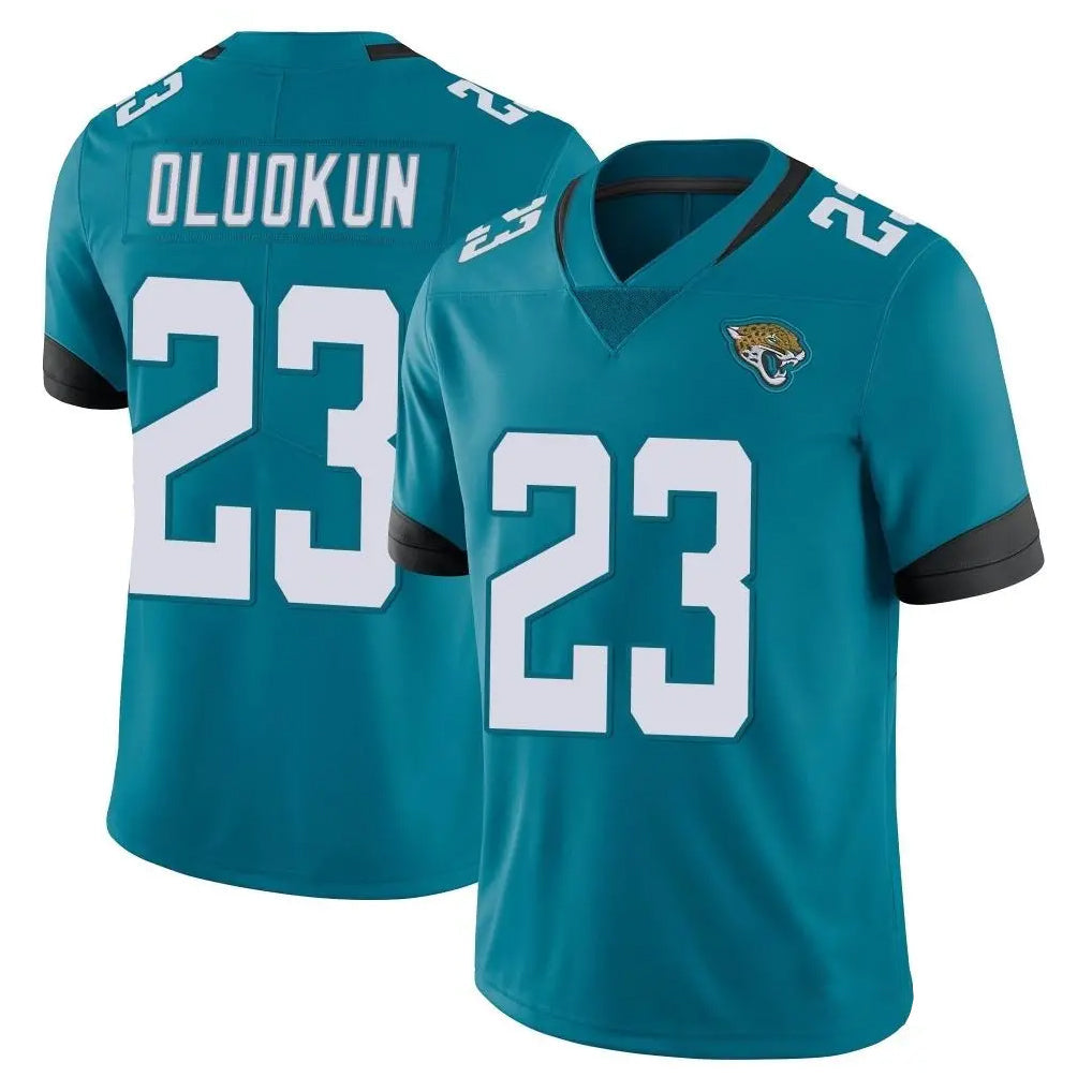 Jdoa J.Jaguars #23 Foyesade Oluokun Player Teal Vapor Untouchable Limited Home Game Stitched Jerseys