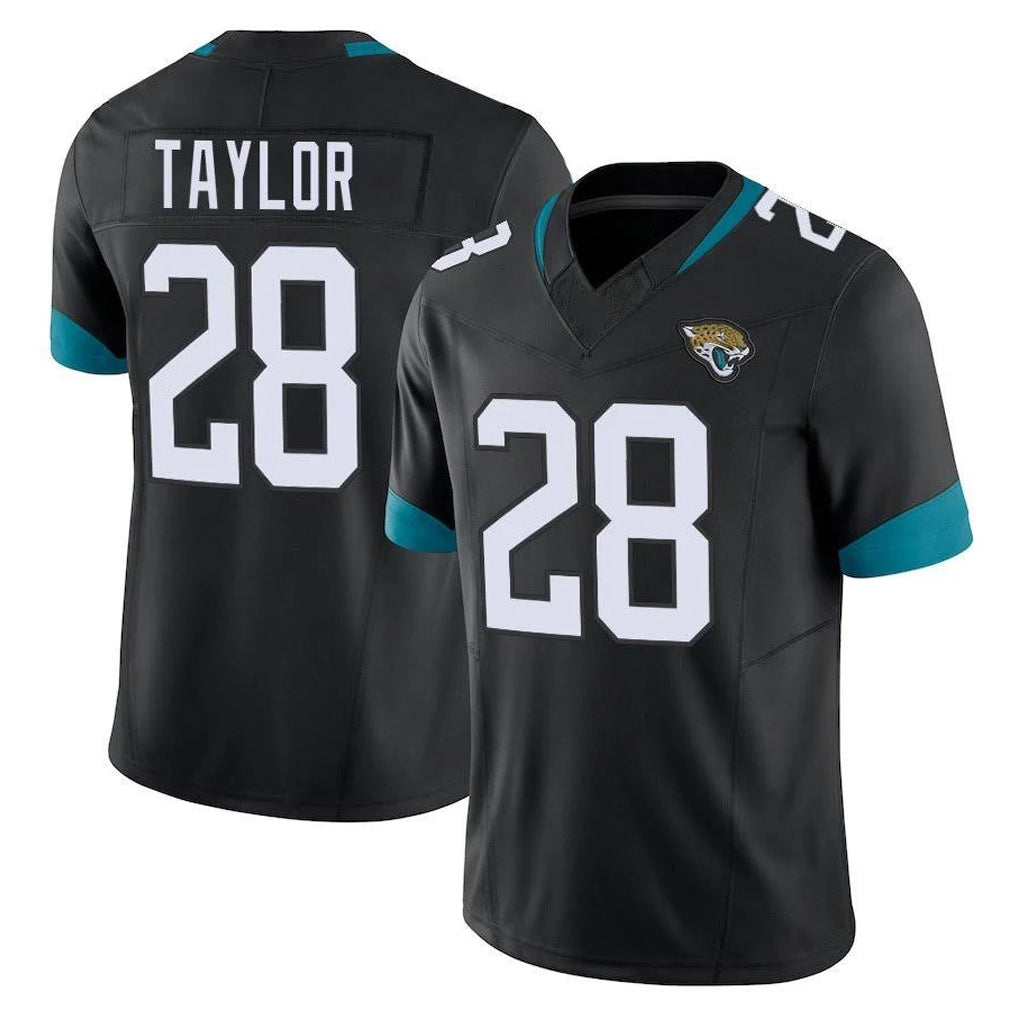 Jdoa J.Jaguars #28 Fred Taylor Player Black Vapor F.U.S.E. Limited Home Game Stitched Jerseys