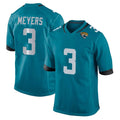 Jdoa J.Jaguars #3 Jakobi Meyers Player Teal Home Game Stitched Jerseys