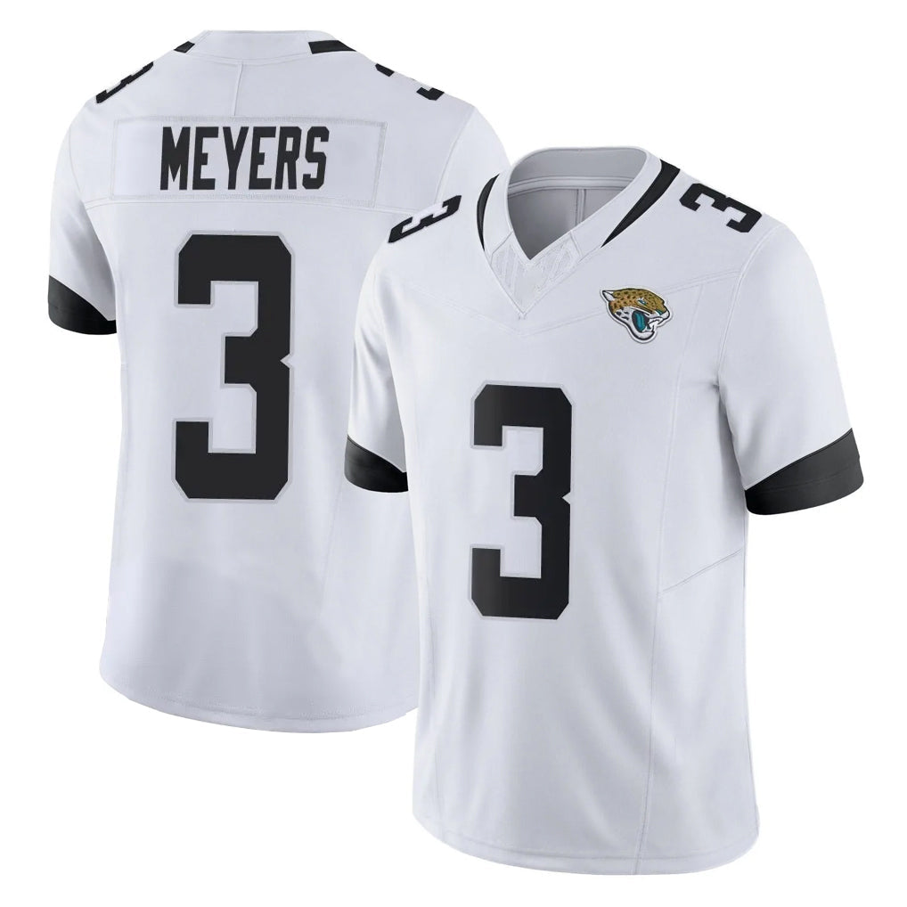 Jdoa J.Jaguars #3 Jakobi Meyers Player White Vapor F.U.S.E. Limited Home Game Stitched Jerseys