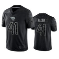 Jdoa J.Jaguars #41 Josh Hines-Allen Player Black RFLCTV Limited Football Jerseys