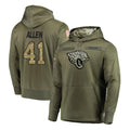 Jdoa J.Jaguars #41 Josh Hines-Allen Player Olive Salute to Service Pullover Hoodies Home Game Stitched Jerseys