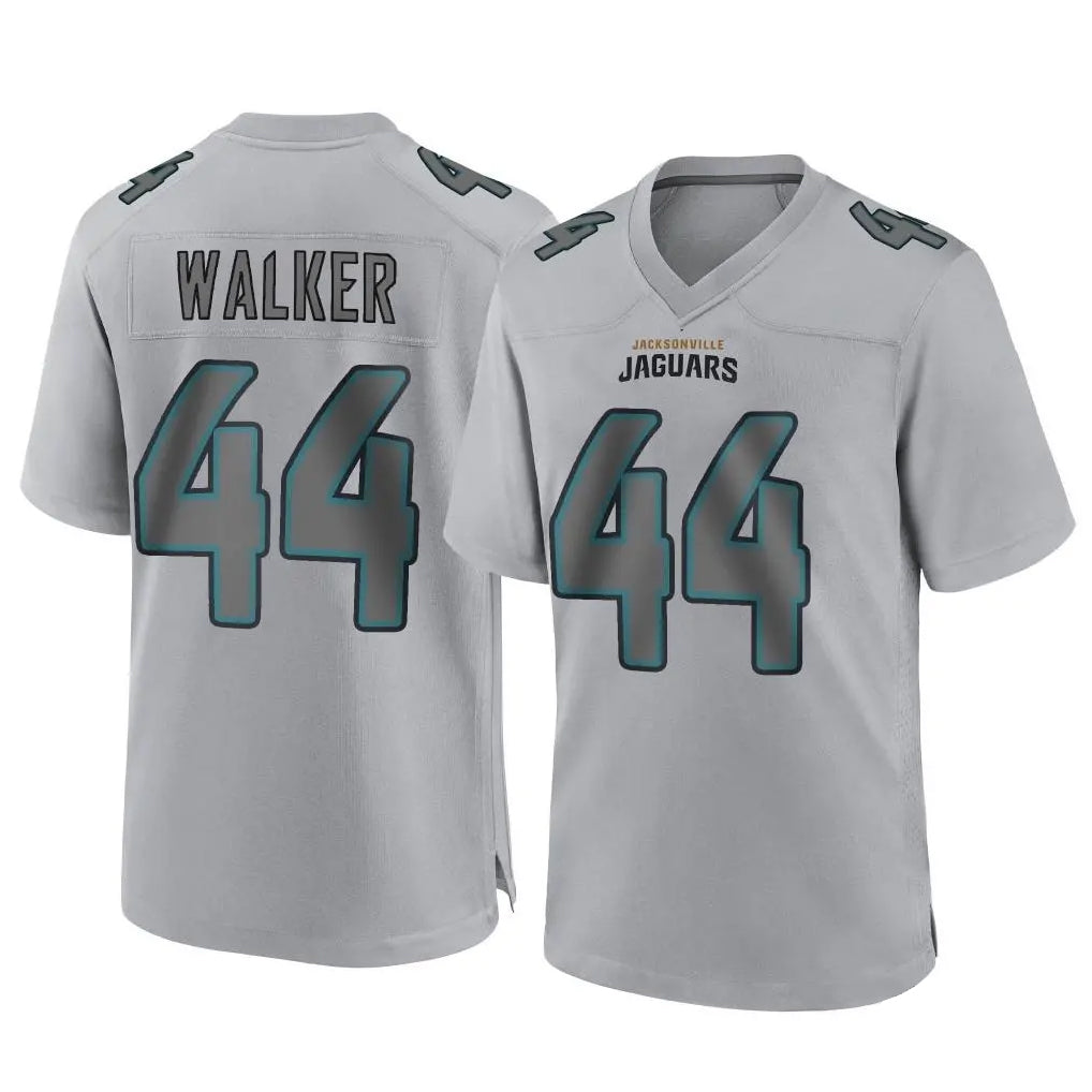 Jdoa J.Jaguars #44 Travon Walker Player Gray Atmosphere Fashion Home Game Stitched Jerseys