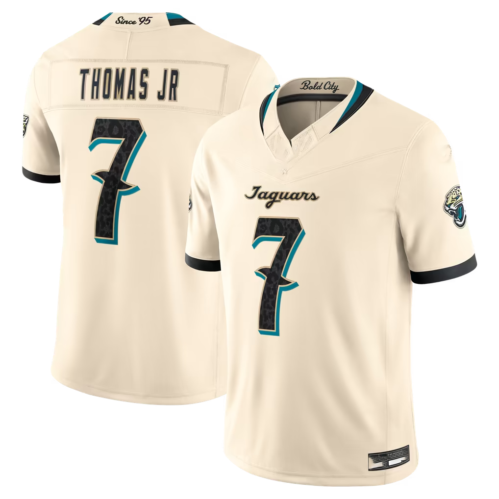 Jdoa J.Jaguars #7 Brian Thomas Jr. Natural 2026 Rivalries Collection Limited Stitched Jerseys