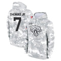 Jdoa J.Jaguars #7 Brian Thomas Jr. Player Arctic Camo Salute to Service Hoodies Limited Game Stitched Jerseys