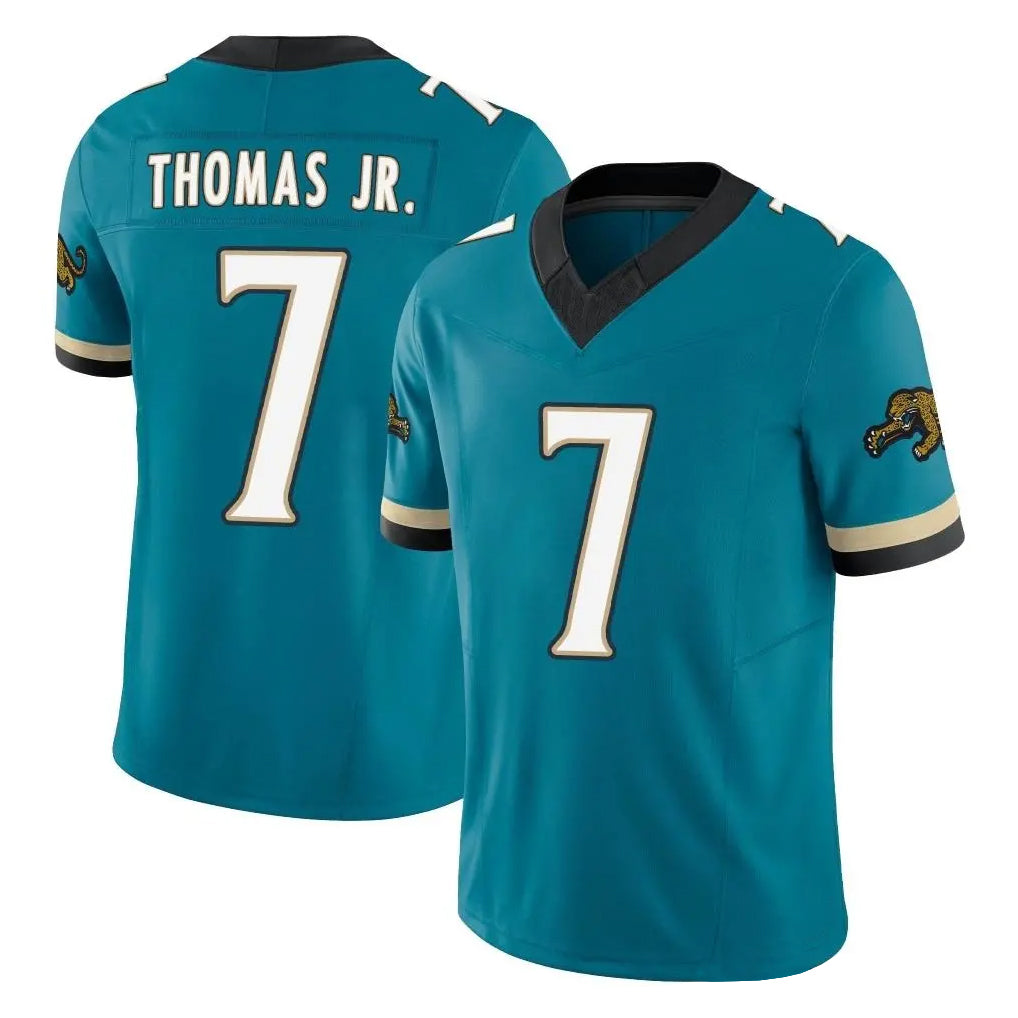 Jdoa J.Jaguars #7 Brian Thomas Jr. Player Teal Prowler Throwback Vapor F.U.S.E. Limited Home Game Stitched Jerseys