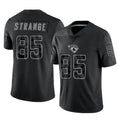 Jdoa J.Jaguars #85 Brenton Strange Player Black Reflective Limited Game Stitched Jerseys