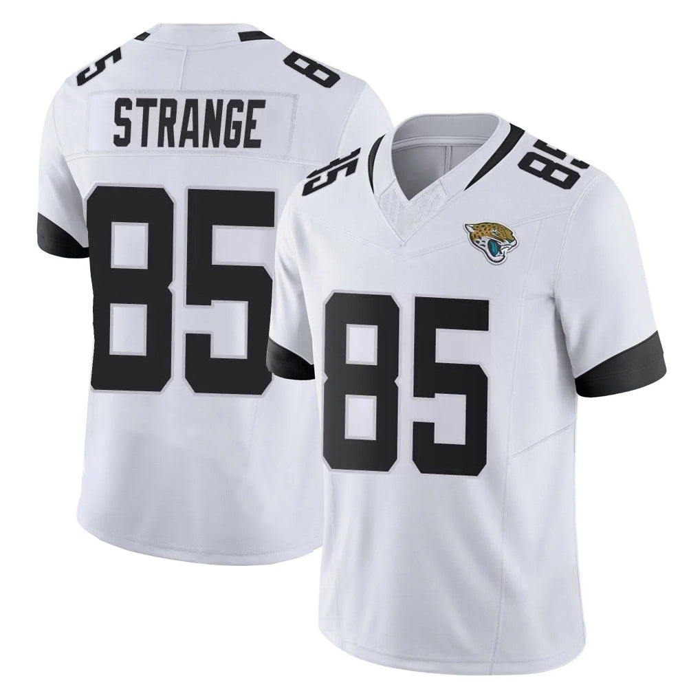 Jdoa J.Jaguars #85 Brenton Strange Player White Vapor F.U.S.E. Limited Home Game Stitched Jerseys