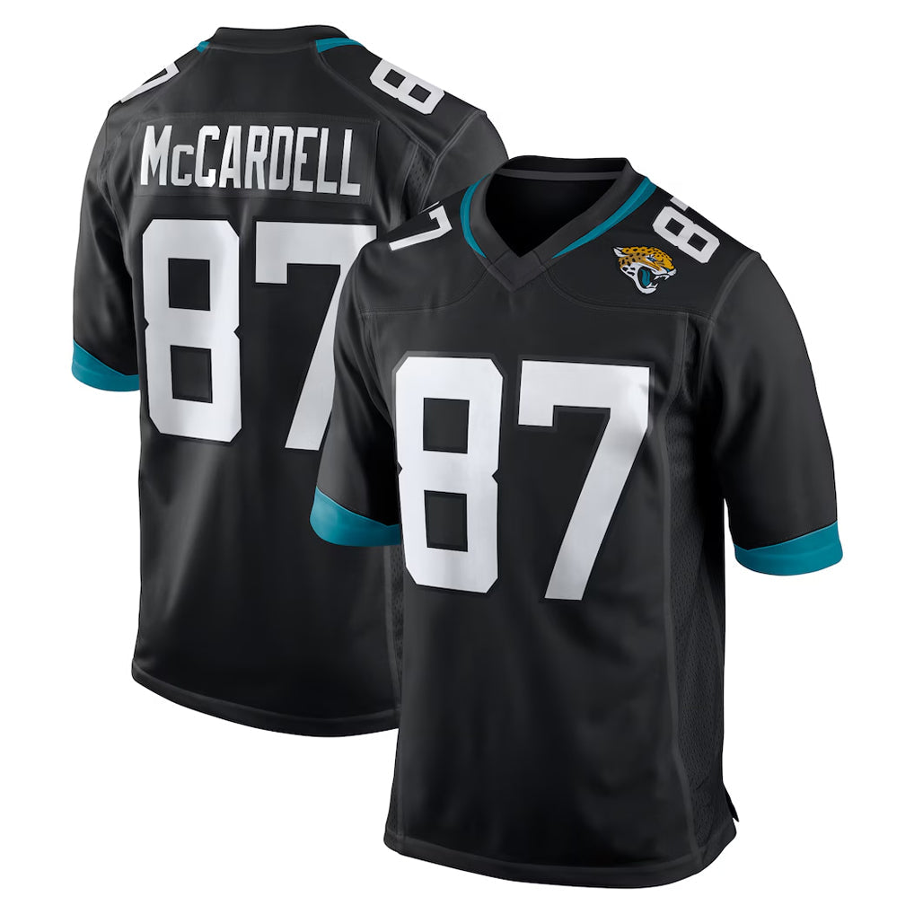Jdoa J.Jaguars #87 Keenan McCardell Player Black Home Game Stitched Jerseys